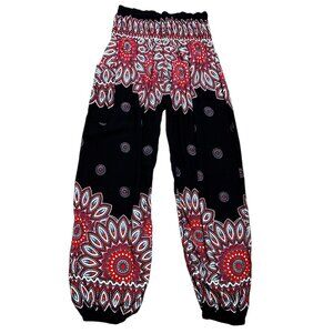 Bangkok Pants Womens Size M Harem Paisley Jogger Boho